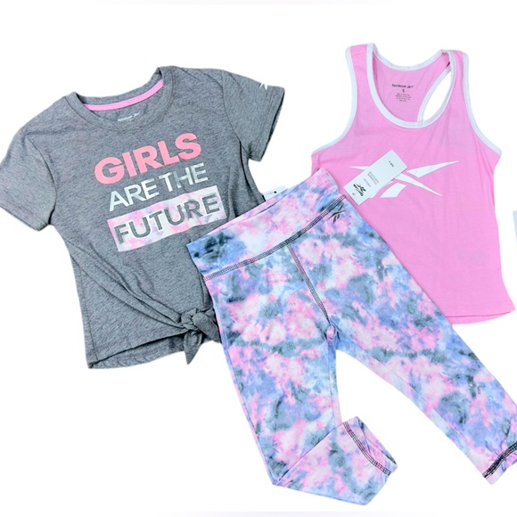 Girls Reebok 3 Piece Set - Picture 1 of 7